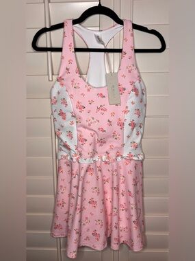 Altar’d state AS Revival pink floral tennis dress size small